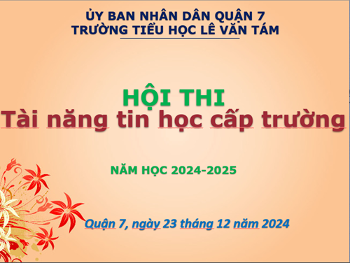 Hội thi tài năng tin học cấp trường năm học 2024-2025